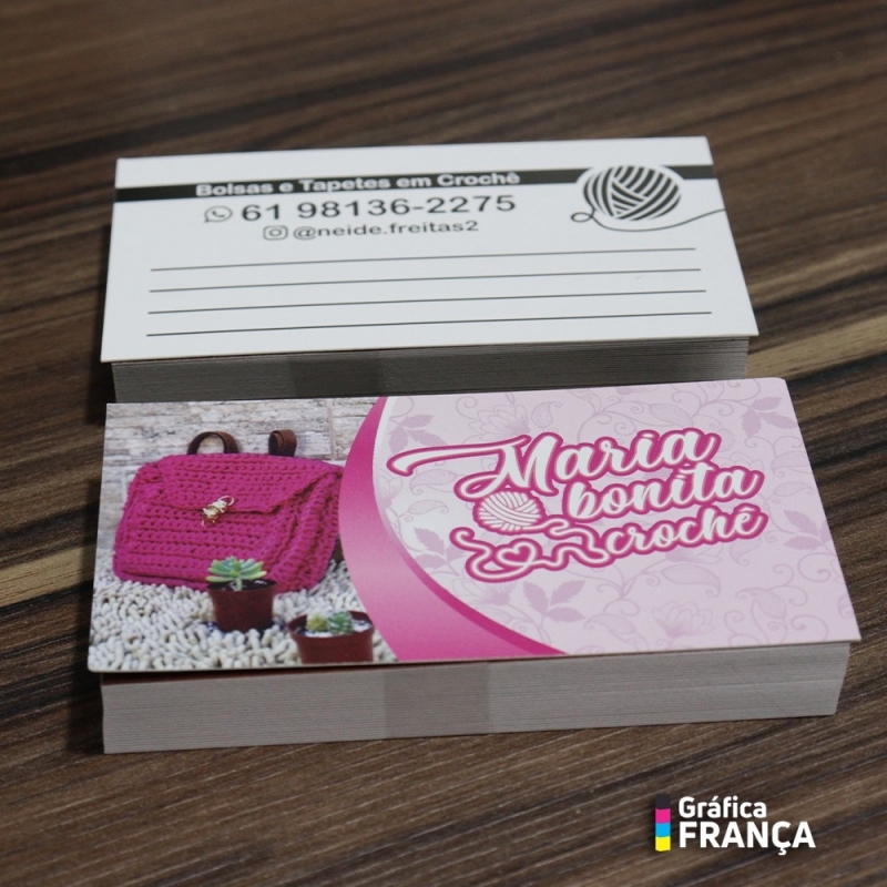 Cartão de Visita Gráfica Cruzeiro - Cartão de Visita Frente e Verso