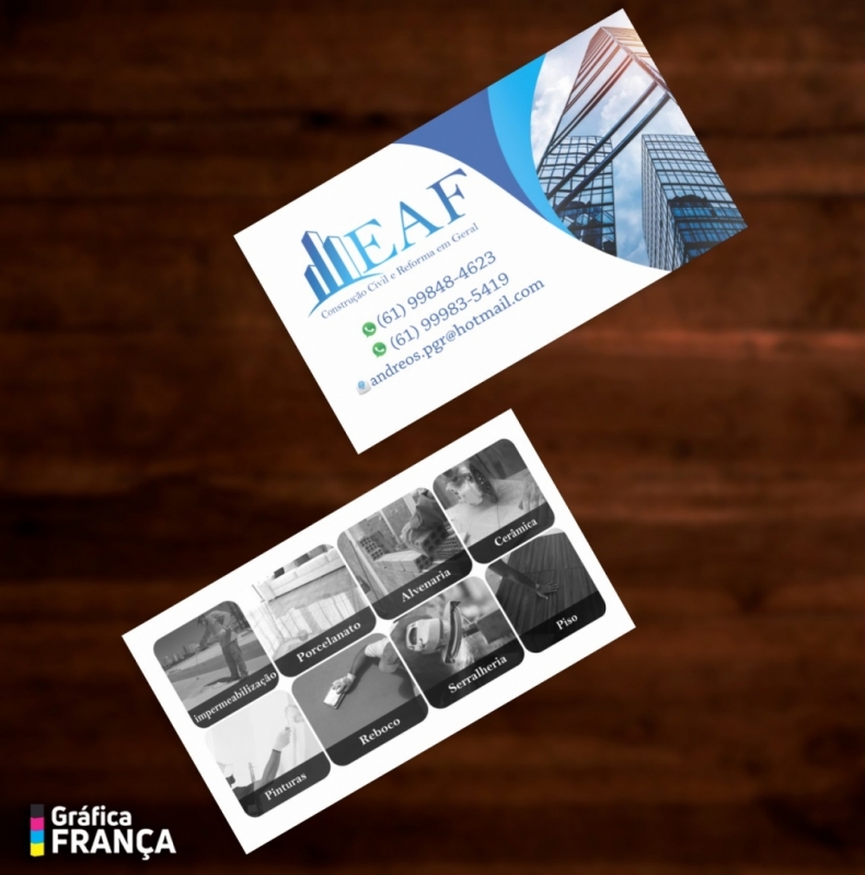 Impressão Cartão de Visita Atacado PARQUE TECNOLOGICO DE BRASILIA GRANJA DO TORT - Cartão de Visita