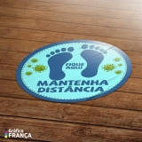 adesivo de chão personalizado valores Altiplano Leste