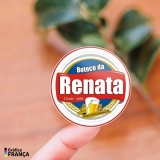 adesivo personalizado para embalagem Valparaíso de Goiás